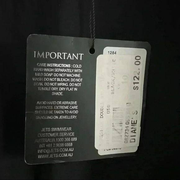 New $122 Jets Australian Jessica Allen Classique Double Strap One Piece Swimsuit - Picture 8 of 9